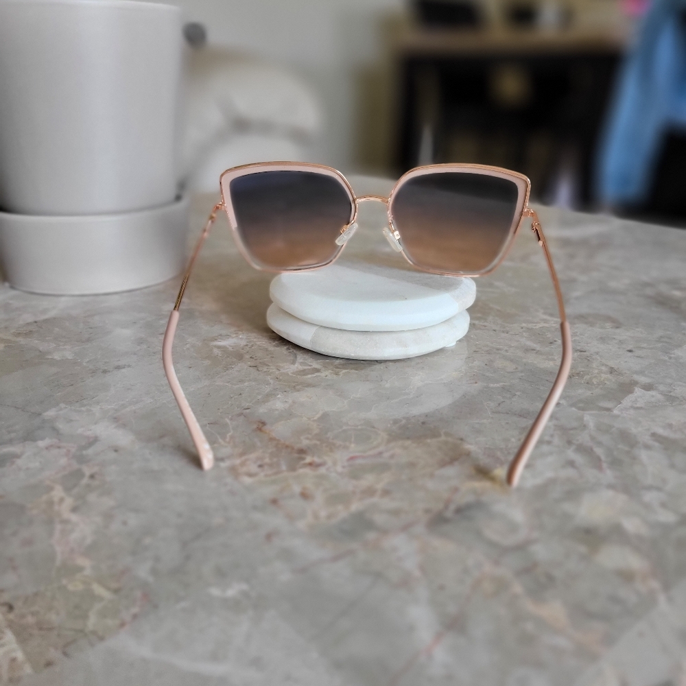 Square Cat Eye Rose Gold Frames - image 3